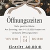 14.12.: Verkürzte Öffnungszeiten