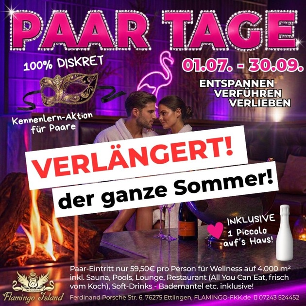 Flamingo Island / Ettlingen bei Karlsruhe - Noch bis 30.09.:Paar Tage