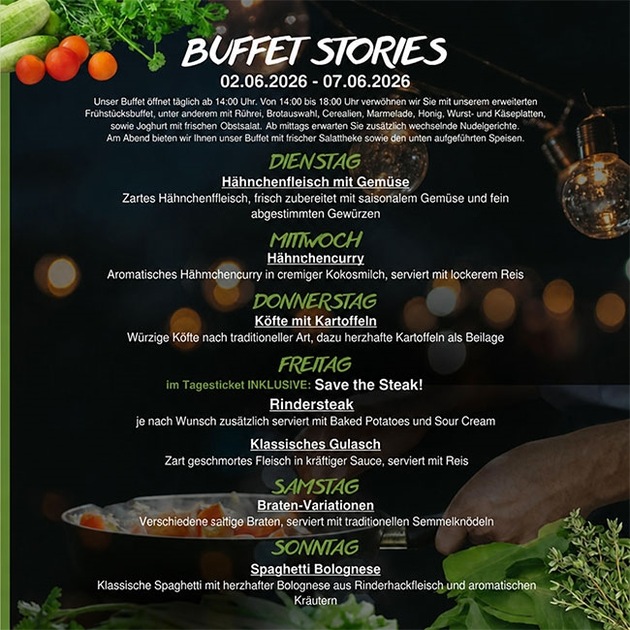 Palmas Sauna Club / Nürnberg - Buffet Stories KW 23