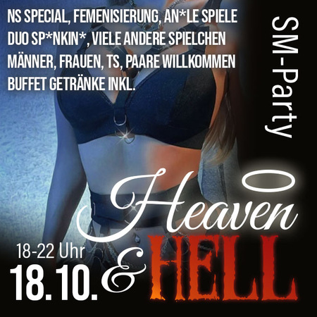 Heaven&Hell BDSM Party am 18.10.24, Karlsruhe - Hagsfeld