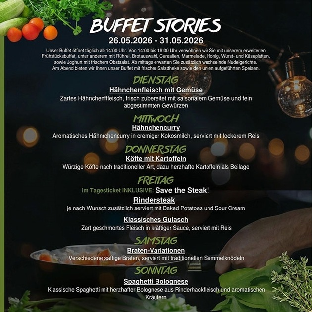 Palmas Sauna Club / Nürnberg - Buffet Stories KW 22