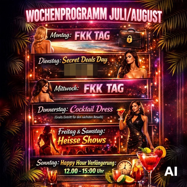 Westside Wellness-Club / Frauenfeld - Das Wochenprogramm Juli/August