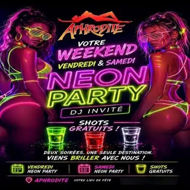 Club Aphrodite - CH / Roche - Fr. + Sa.: Neon Party