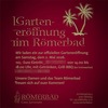 02.05.: Garteneröffnung! im Römerbad Casa Juvavum
