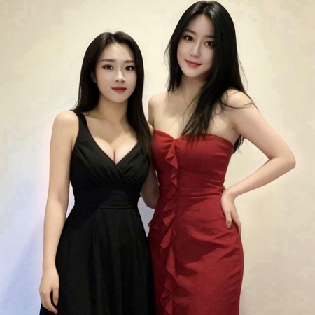 Asiatischer Duo-Top-Service Angle und Coco, Berlin