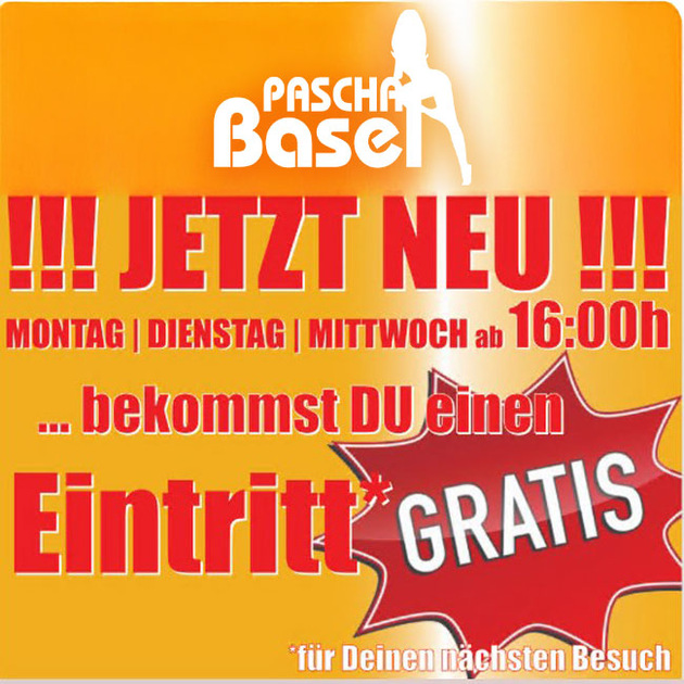 Pascha Basel / Basel - Mo - Mi: 1x bezahlen, 2x kommen