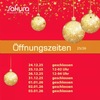 Öffnungszeiten über die Feiertage