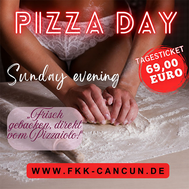 Pizza & Freibier im FKK Cancun Saunaclub Ingolstadt
