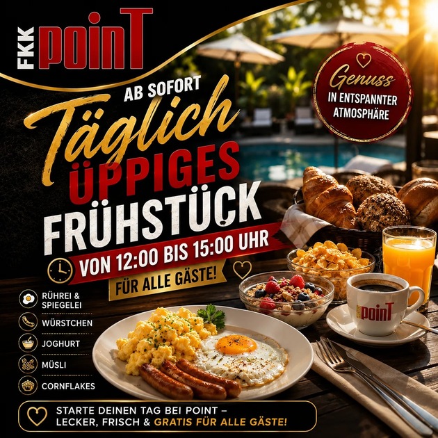 FKK Point / Bruchsal - Täglich üppiges Frühstück