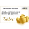 Öffnungszeiten über Ostern