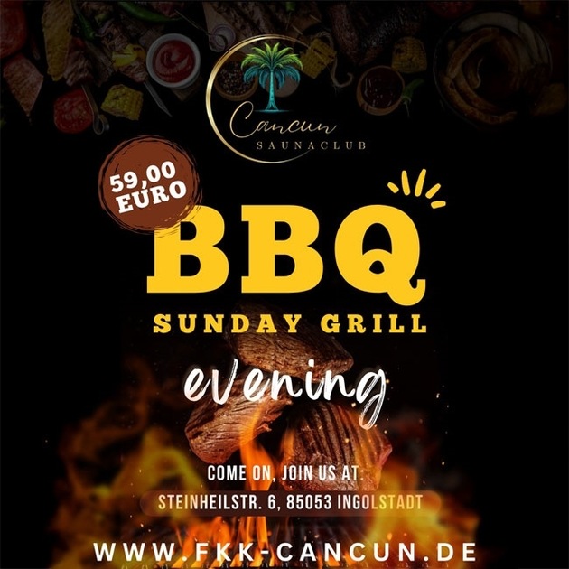 BBQ Sunday Grill im FKK Cancun Saunaclub Ingolstadt