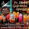 28.02.: Getränke ohne Ende: Das Getränkespecial! 