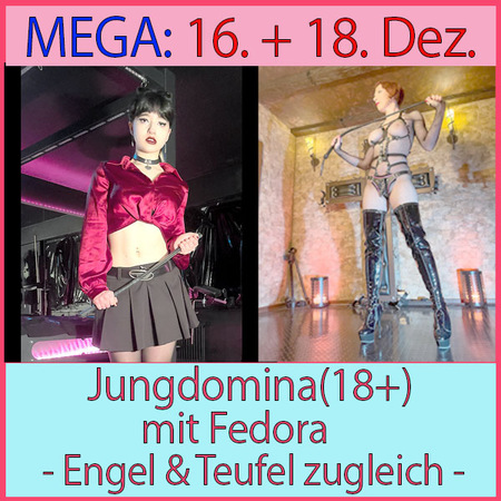 Jungdomina (18+) mit Fedora, Offenbach am Main