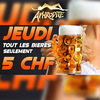 Jedes Bier nur 5 CHF  im Club Aphrodite - CH